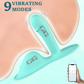 Vibrador de punto G con cojín estilo cabalgata para una estimulación intensa del clítoris y el punto G anal con aplicación
